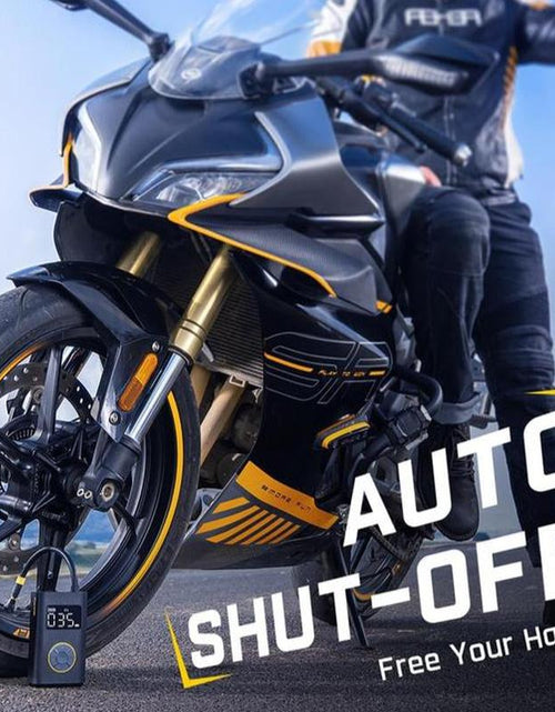 Load image into Gallery viewer, Portable Tire Inflator: Smart ON/OFF Hose Design