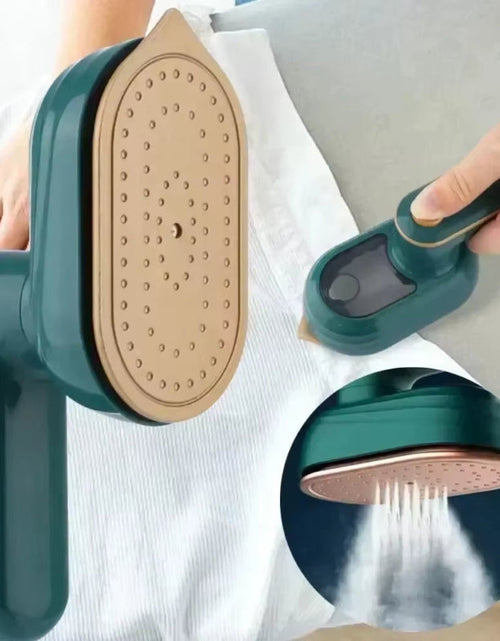 Load image into Gallery viewer, SteamJet Mini Iron – Portable Handheld Rotating Steam Iron for Home & Travel