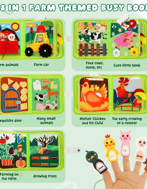 Load image into Gallery viewer, Little Learner Quiet Book – Soft Felt Sensory Activity Book for Toddlers & Preschool Education