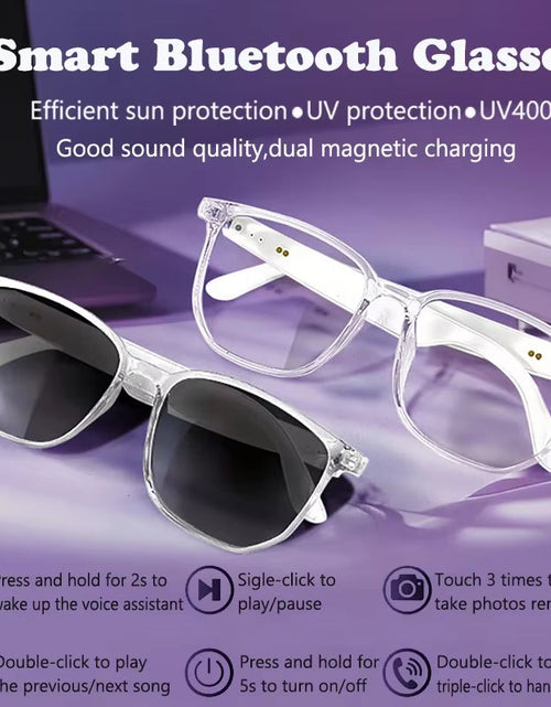 Load image into Gallery viewer, SoundSight Smart Glasses – Bluetooth Sunglasses with Built-In Earphones, UV400 Polarized Lenses & Hands-Free Calling