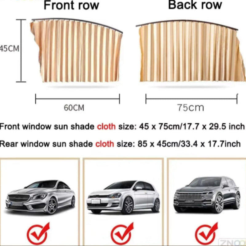 ShadeGuard™ Magnetic Car Window Sunshade – Cool, Private, Protected. InstantlyMagnetic Car Sunshade Window Curtains Auto Window Sun Shade Privacy Sun UV Protection Window Shield Car Interior Accessories