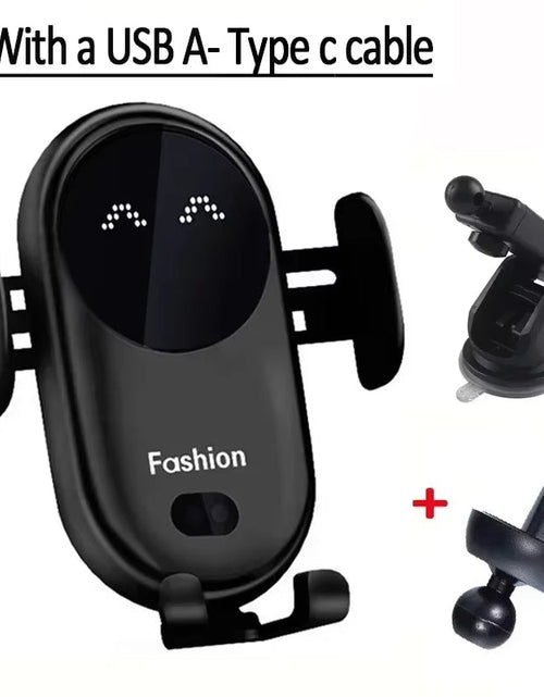Load image into Gallery viewer, AutoGrip Wireless Car Charger – Infrared Sensor Mount & Fast Charging Stand for iPhone & Samsung