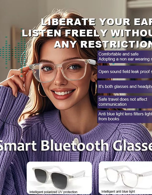 Load image into Gallery viewer, SoundSight Smart Glasses – Bluetooth Sunglasses with Built-In Earphones, UV400 Polarized Lenses & Hands-Free Calling