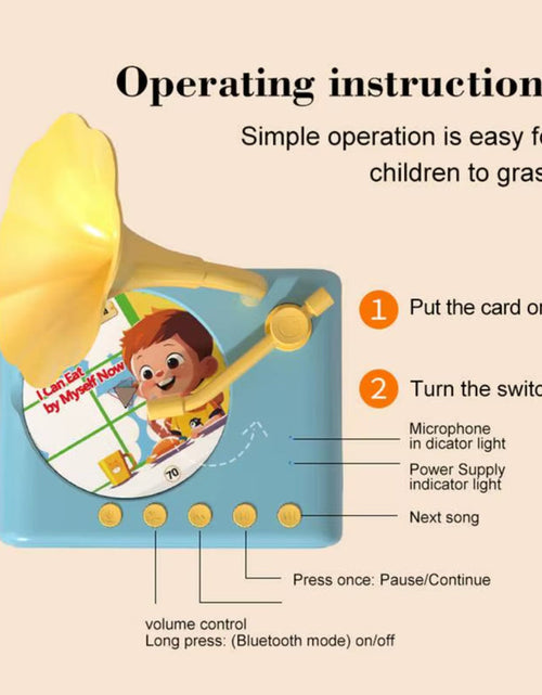 Load image into Gallery viewer, StoryTunes Junior – Children’s Phonograph Music & Story Player with 96 Learning Cards