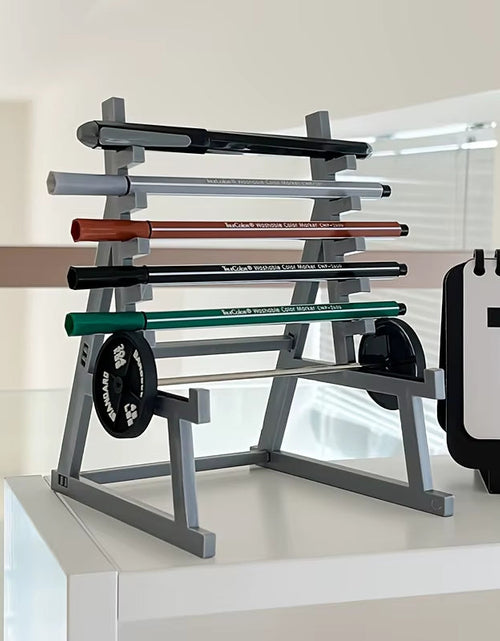 Load image into Gallery viewer, Barbell Pen Holder – Lift Your Desk Game!