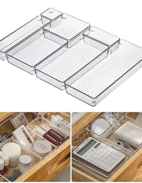 Load image into Gallery viewer, ClearNest Organizer – Transparent Anti-Scratch Drawer Storage Box for Cosmetics, Office & Home