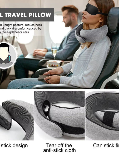 Load image into Gallery viewer, CloudRest U-Shape Pillow – Memory Foam Travel Neck Cushion for Car, Plane & Home Comfort