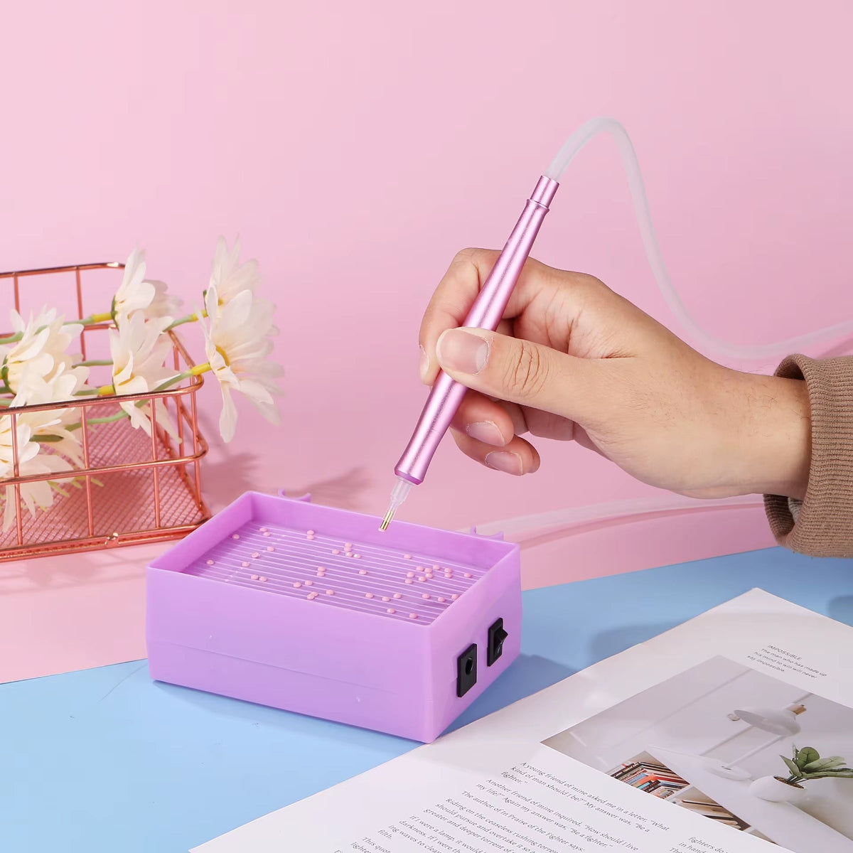 SparklePro Electric Diamond Painting Pen β Long-Lasting Vacuum Tool for Precision Crafting