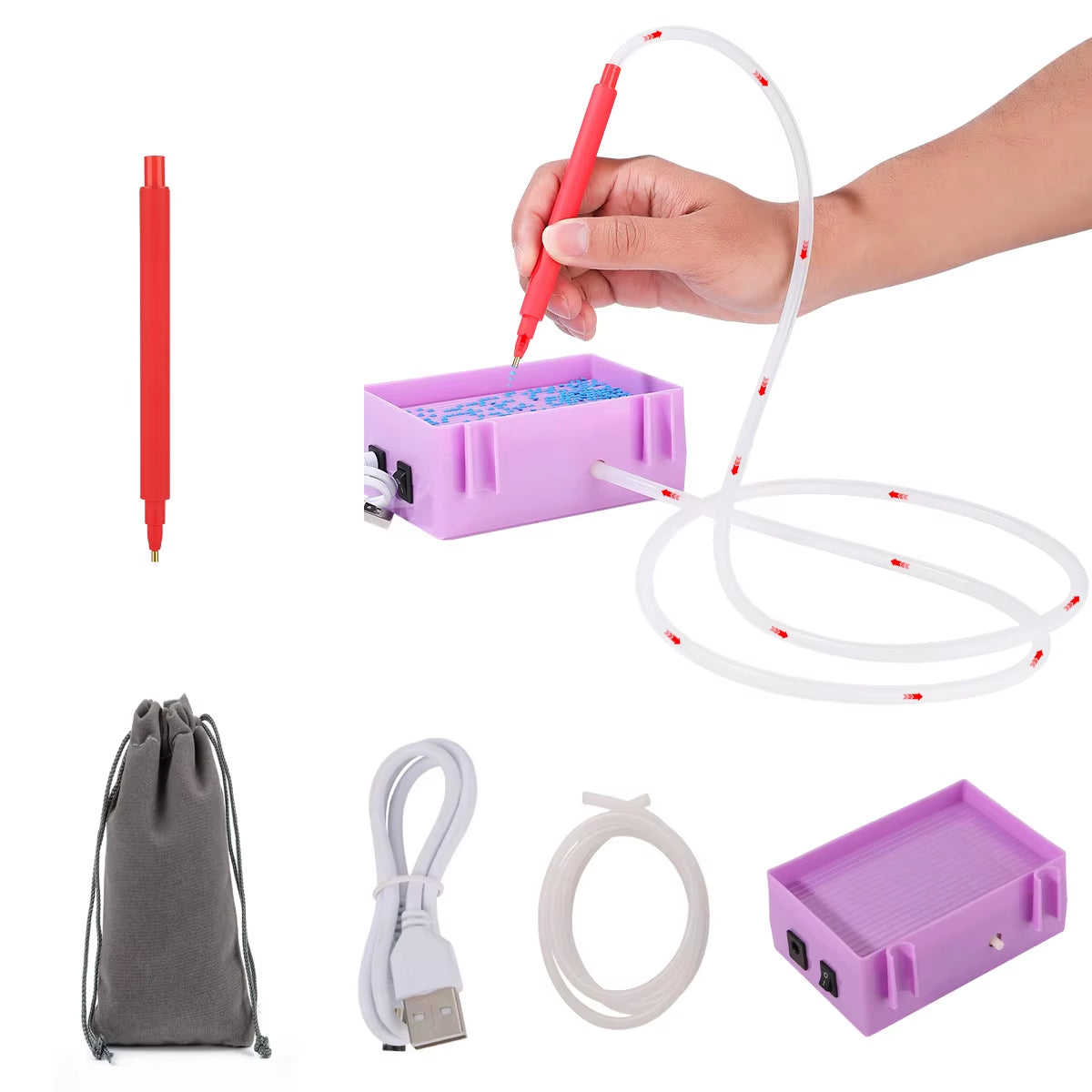 SparklePro Electric Diamond Painting Pen β Long-Lasting Vacuum Tool for Precision Crafting