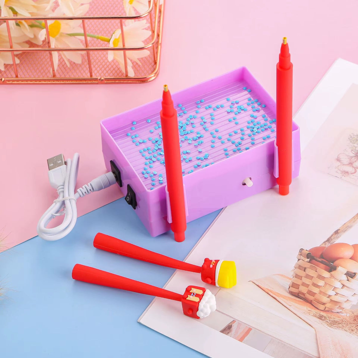 SparklePro Electric Diamond Painting Pen β Long-Lasting Vacuum Tool for Precision Crafting