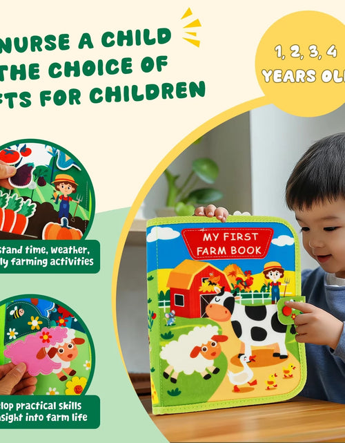 Load image into Gallery viewer, Little Learner Quiet Book – Soft Felt Sensory Activity Book for Toddlers & Preschool Education