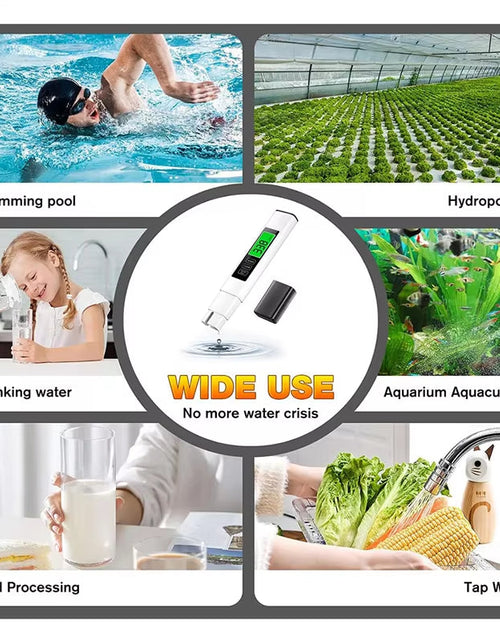 Load image into Gallery viewer, PureCheck 3-in-1 Digital TDS Water Tester – High Accuracy Water Quality Testing Kit for Drinking Water