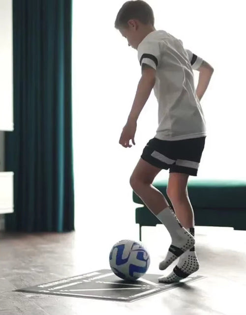 Load image into Gallery viewer, KickMaster Pro – Kids’ Non-Slip Soccer Training Mat for Home Practice & Play