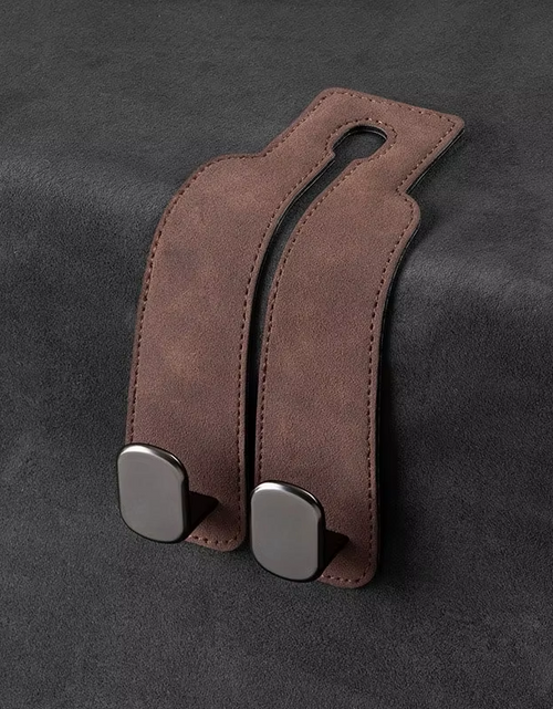 Load image into Gallery viewer, Luxury Suede Double Hook Organizer – Premium Rear Seat Backrest Hook for Changan CS Series & Eado