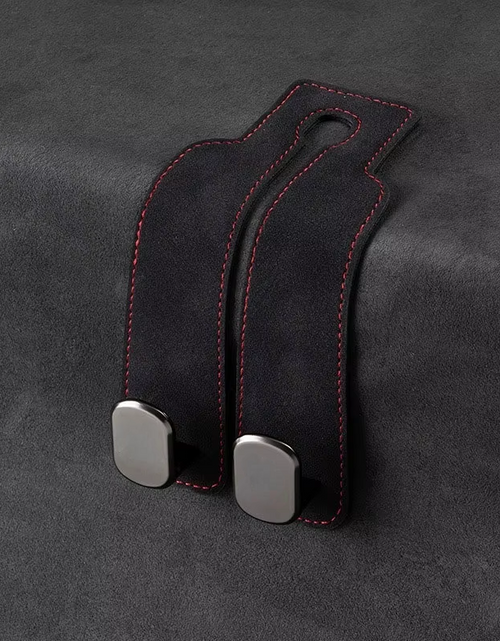 Load image into Gallery viewer, Luxury Suede Double Hook Organizer – Premium Rear Seat Backrest Hook for Changan CS Series & Eado