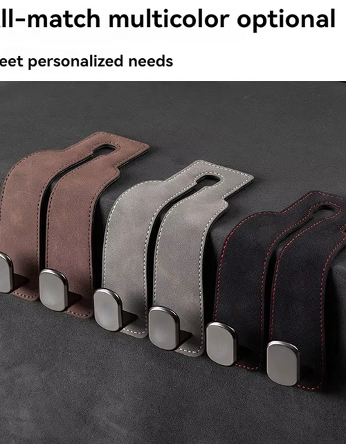 Load image into Gallery viewer, Luxury Suede Double Hook Organizer – Premium Rear Seat Backrest Hook for Changan CS Series & Eado