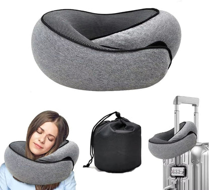 CloudRest U-Shape Pillow – Memory Foam Travel Neck Cushion for Car, Plane &amp; Home Comfort