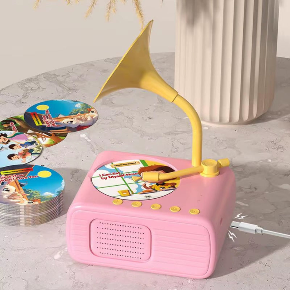 StoryTunes Junior – Children’s Phonograph Music &amp; Story Player with 96 Learning Cards