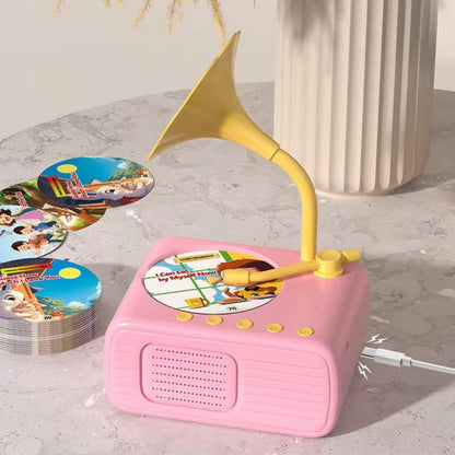 StoryTunes Junior – Children’s Phonograph Music &amp; Story Player with 96 Learning Cards