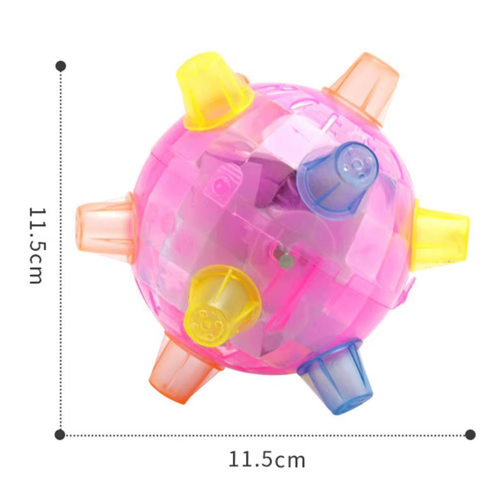PawActive Jumping Activation Ball – Flashing Light &amp; Sound Interactive Toy for Dogs