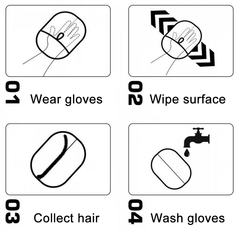 FurGone Duo Gloves – Double-Sided Electrostatic Pet Hair Removal &amp; Grooming Gloves
