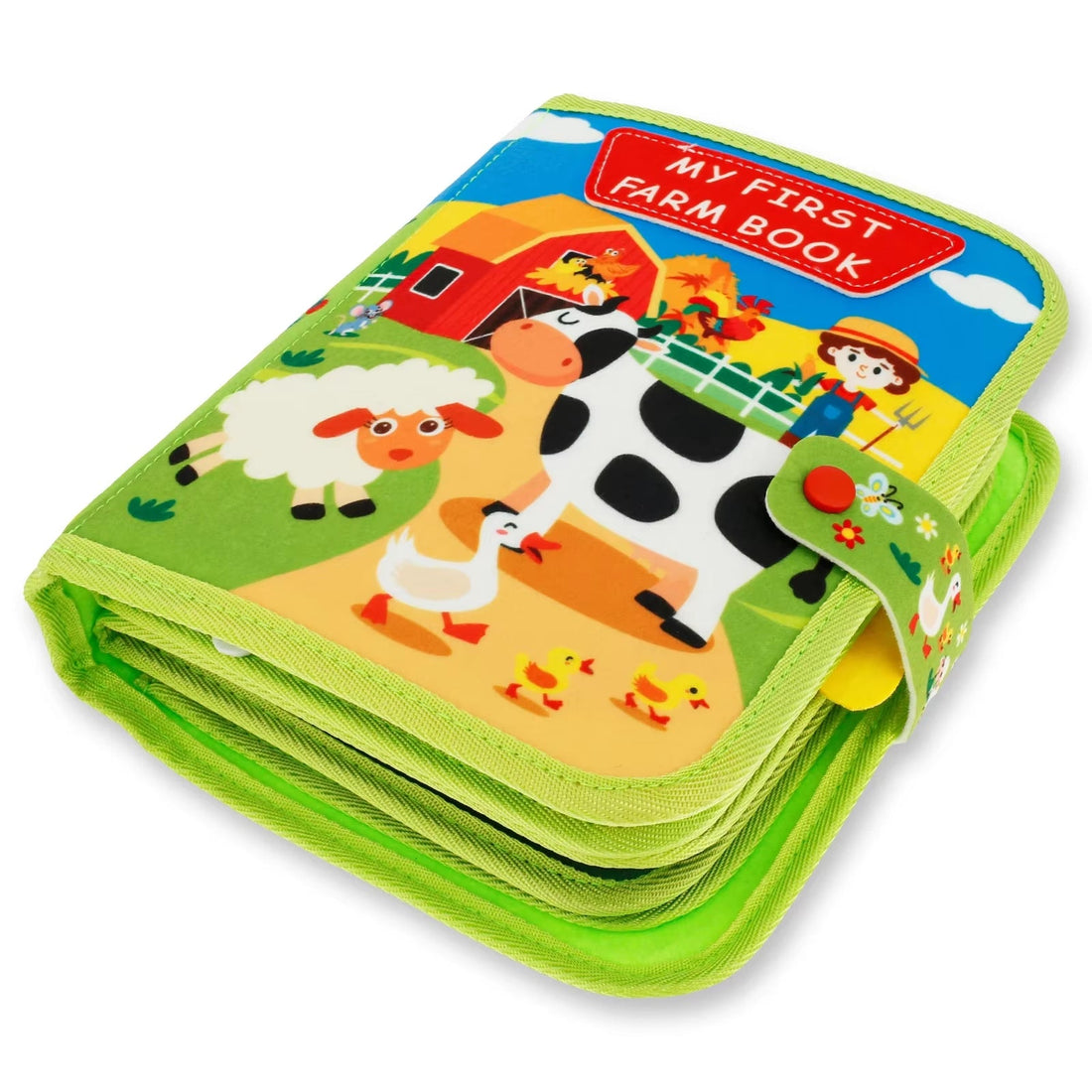 Little Learner Quiet Book – Soft Felt Sensory Activity Book for Toddlers &amp; Preschool Education