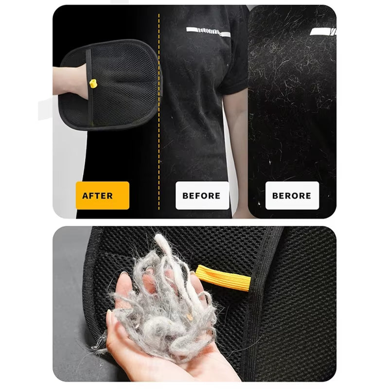 FurGone Duo Gloves – Double-Sided Electrostatic Pet Hair Removal &amp; Grooming Gloves