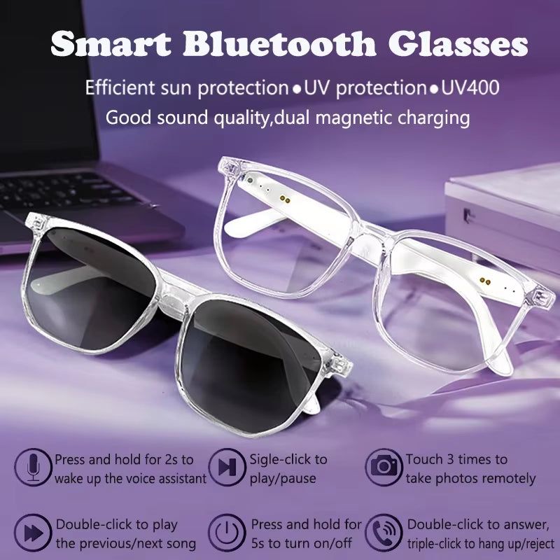 SoundSight Smart Glasses – Bluetooth Sunglasses with Built-In Earphones, UV400 Polarized Lenses &amp; Hands-Free Calling