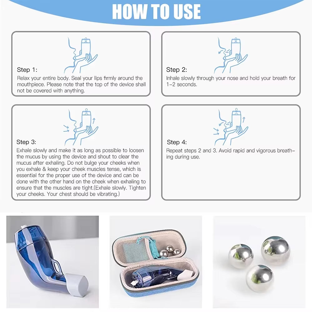 Sonmol Nascool Mucus Removal Device – Advanced Lung Expander &amp; Phlegm Clearance Trainer for Easier Breathing