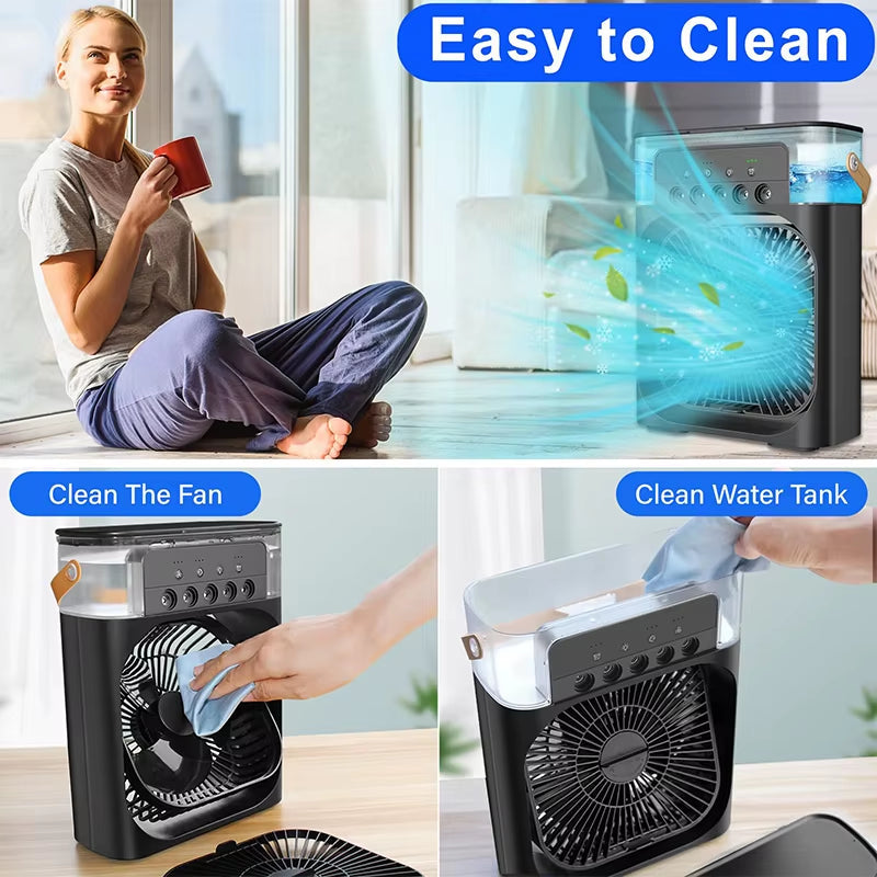 BreezeLoop Pro – Bladeless Rechargeable Neck Fan with 3-Speed Cooling for Summer Comfort