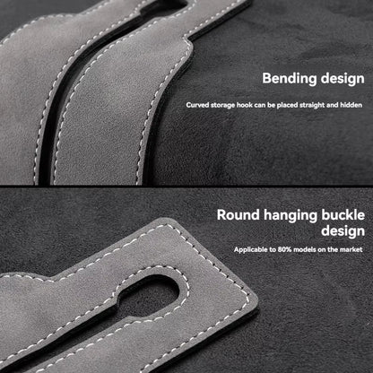 Luxury Suede Double Hook Organizer – Premium Rear Seat Backrest Hook for Changan CS Series &amp; Eado
