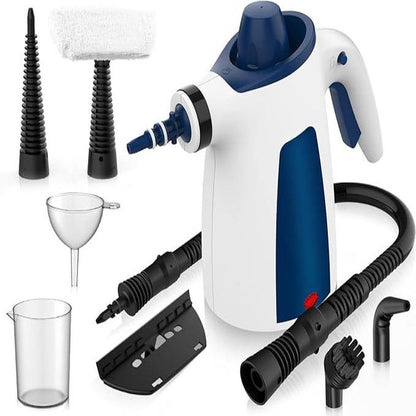 Pressurized Handheld Steam Cleaner &amp; Rechargeable Spin Scrubber