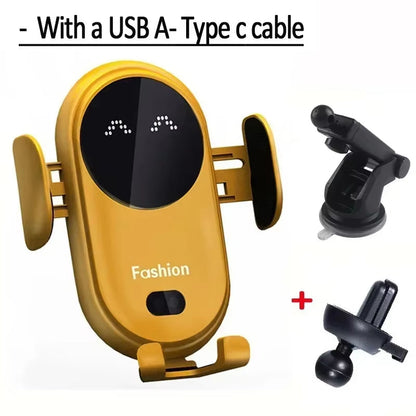 AutoGrip Wireless Car Charger – Infrared Sensor Mount &amp; Fast Charging Stand for iPhone &amp; Samsung