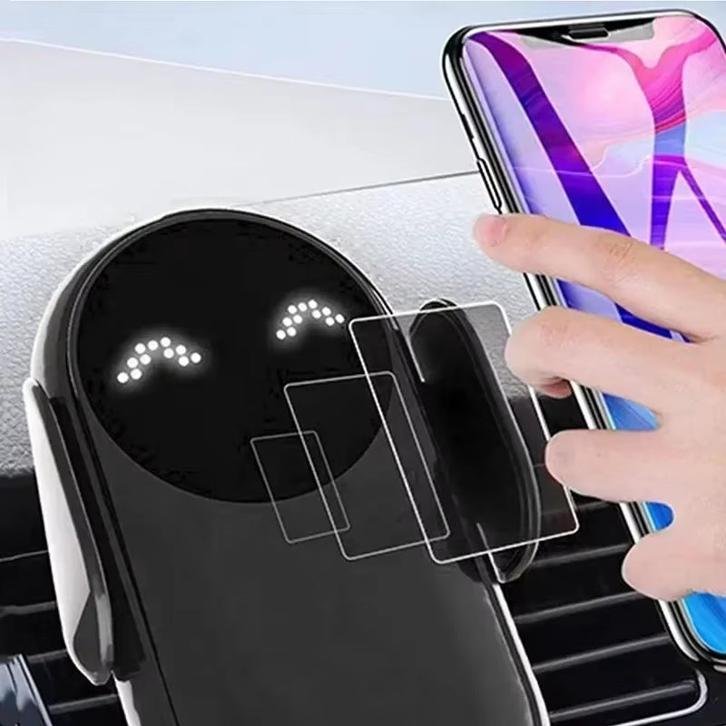 AutoGrip Wireless Car Charger – Infrared Sensor Mount &amp; Fast Charging Stand for iPhone &amp; Samsung