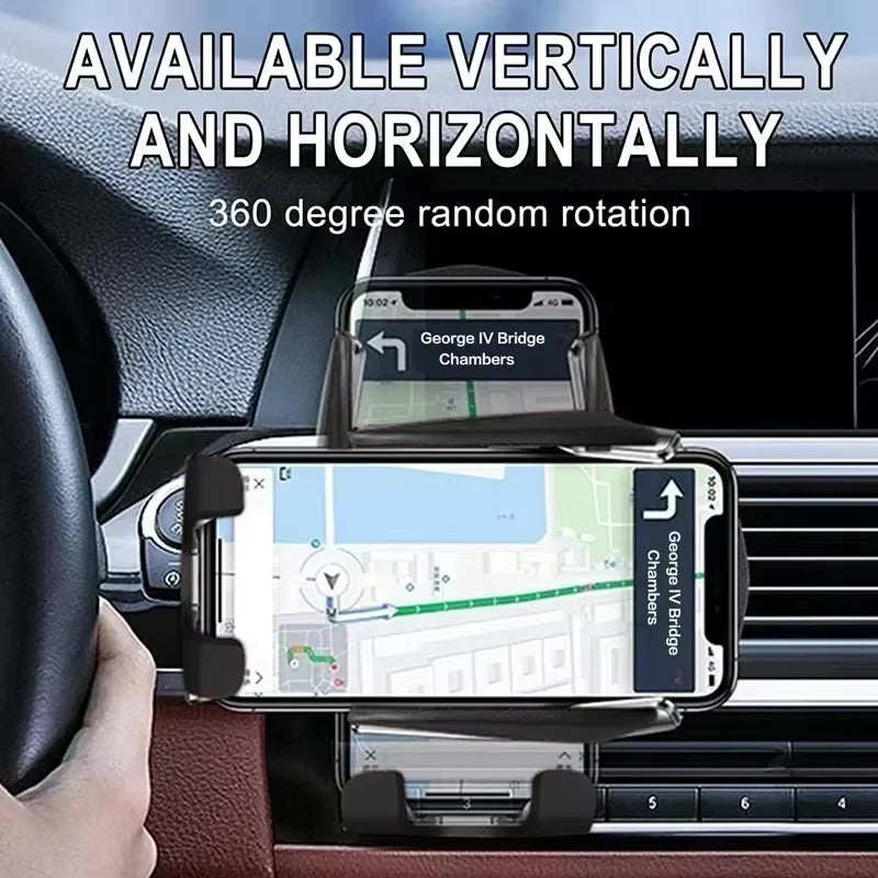 AutoGrip Wireless Car Charger – Infrared Sensor Mount &amp; Fast Charging Stand for iPhone &amp; Samsung