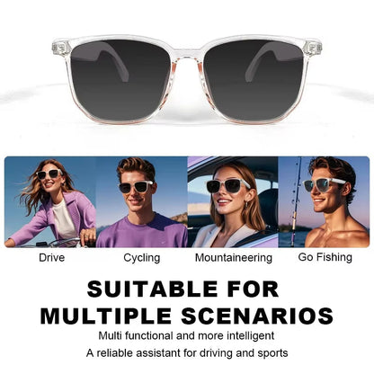 SoundSight Smart Glasses – Bluetooth Sunglasses with Built-In Earphones, UV400 Polarized Lenses &amp; Hands-Free Calling