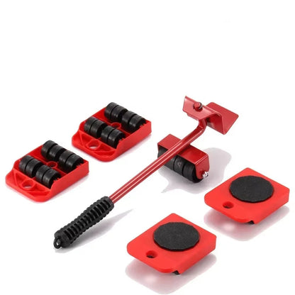 EasyGlide Furniture Mover Set – Heavy Lifter Bar &amp; Slider Wheels for Effortless Moving