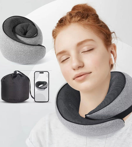 CloudRest U-Shape Pillow – Memory Foam Travel Neck Cushion for Car, Plane & Home Comfort