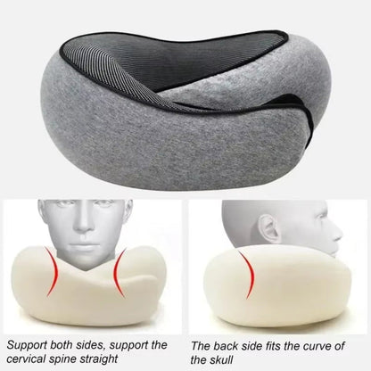CloudRest U-Shape Pillow – Memory Foam Travel Neck Cushion for Car, Plane &amp; Home Comfort