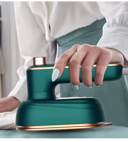 SteamJet Mini Iron – Portable Handheld Rotating Steam Iron for Home & Travel