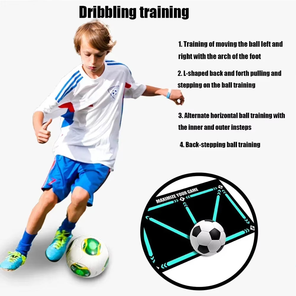 KickMaster Pro – Kids’ Non-Slip Soccer Training Mat for Home Practice &amp; Play