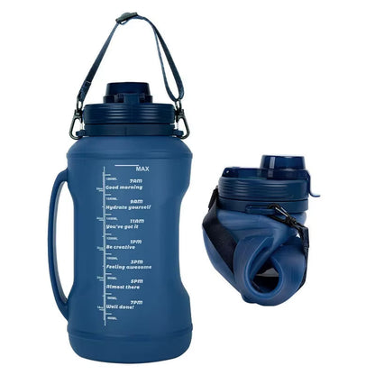 HydraFlex™ 2L Foldable Silicone Water Bottle – Ultimate Sports &amp; Outdoor Hydration