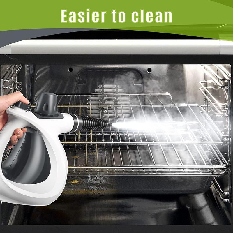 Pressurized Handheld Steam Cleaner &amp; Rechargeable Spin Scrubber