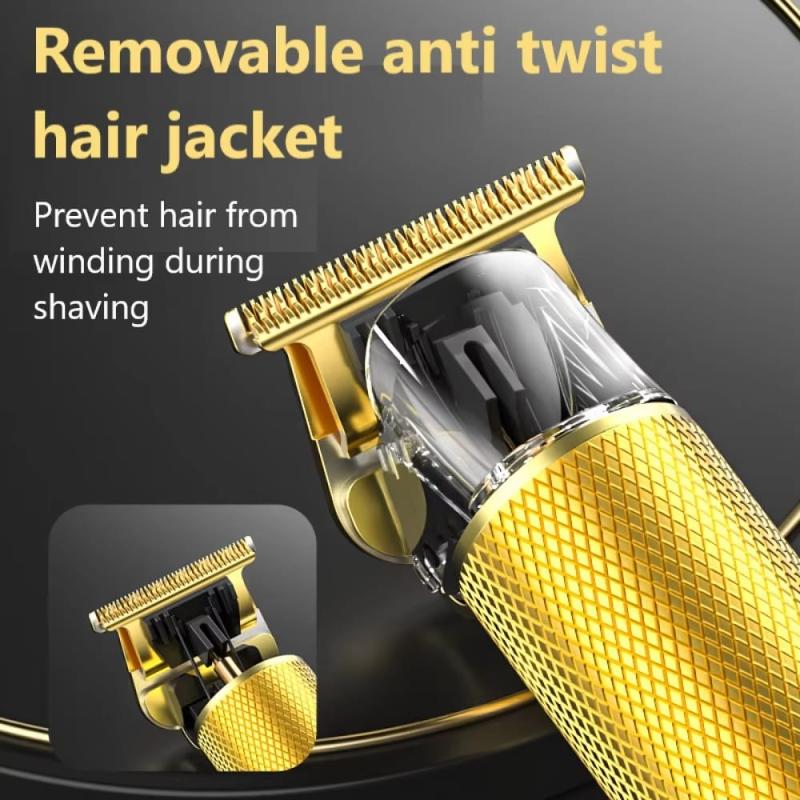 Rechargeable Trimmer with Engraved Dragon &amp; Buddha Design