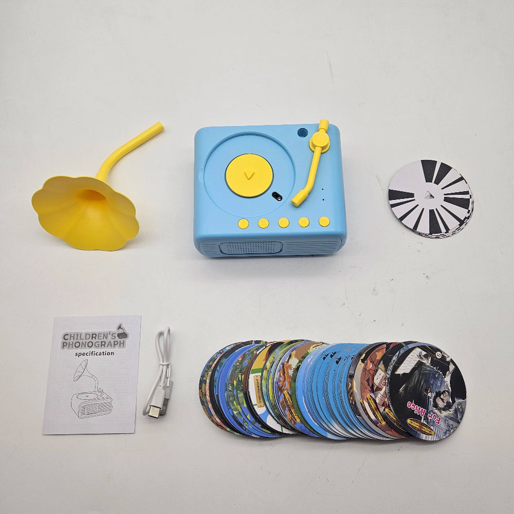 StoryTunes Junior – Children’s Phonograph Music &amp; Story Player with 96 Learning Cards