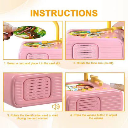 StoryTunes Junior – Children’s Phonograph Music &amp; Story Player with 96 Learning Cards