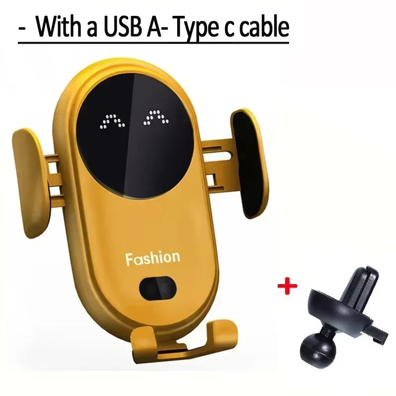AutoGrip Wireless Car Charger – Infrared Sensor Mount &amp; Fast Charging Stand for iPhone &amp; Samsung