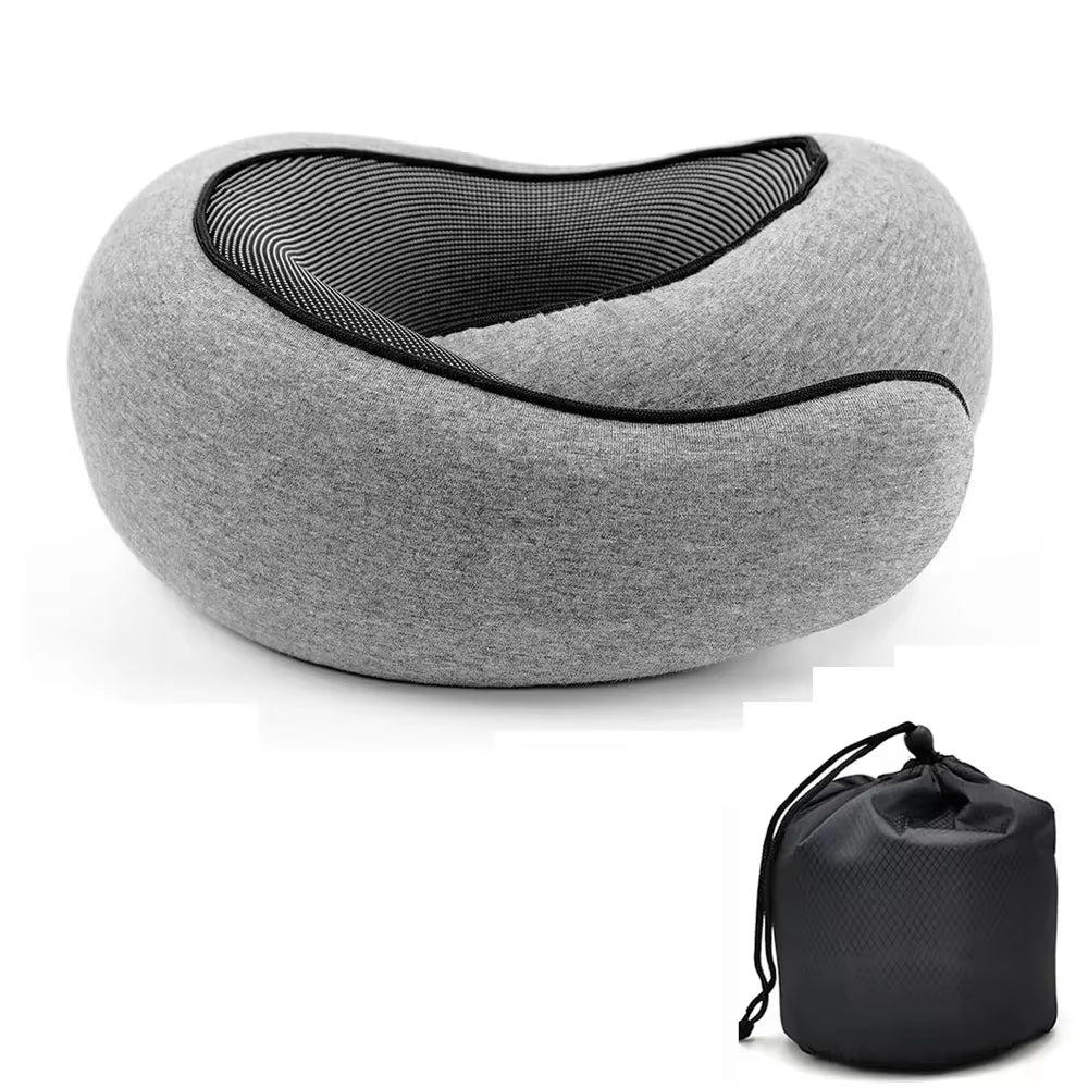 CloudRest U-Shape Pillow – Memory Foam Travel Neck Cushion for Car, Plane &amp; Home Comfort