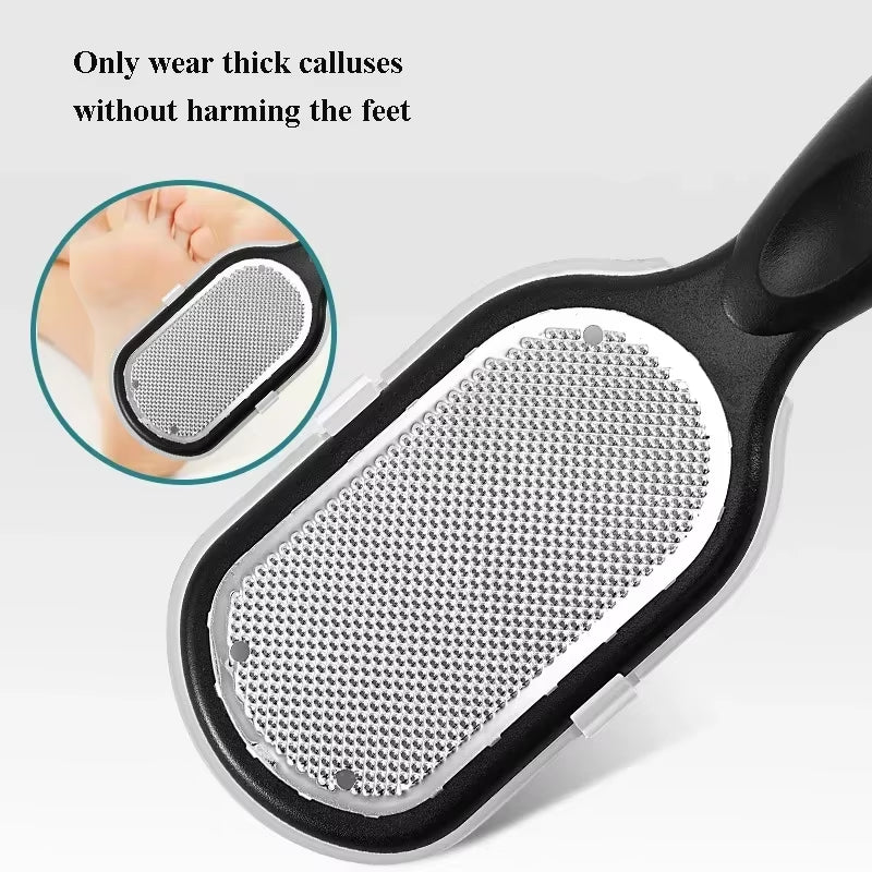 SilkyStep Pro – Double-Sided Stainless Steel Foot File for Callus &amp; Dead Skin Removal