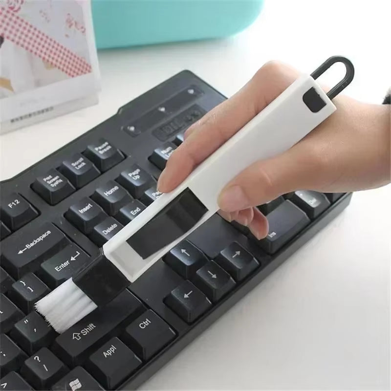 CleanSweep Polished Window Track &amp; Keyboard Brush – Nook &amp; Cranny Dust Shovel for Effortless Cleaning